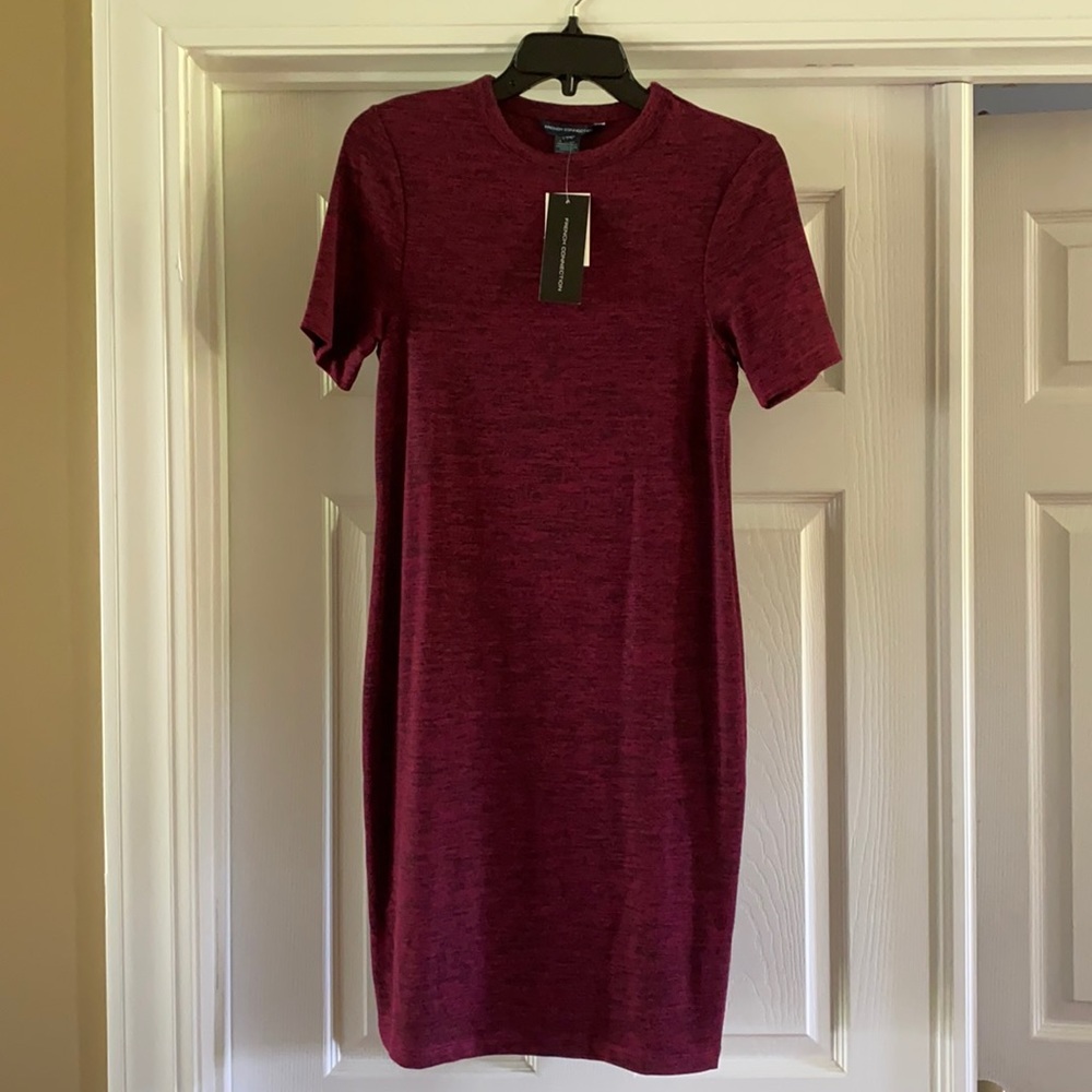 Red and black dress